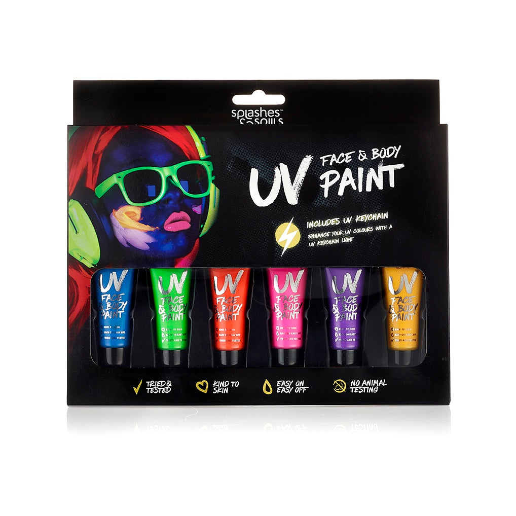 10ml UV Face & Body Paint Boxset