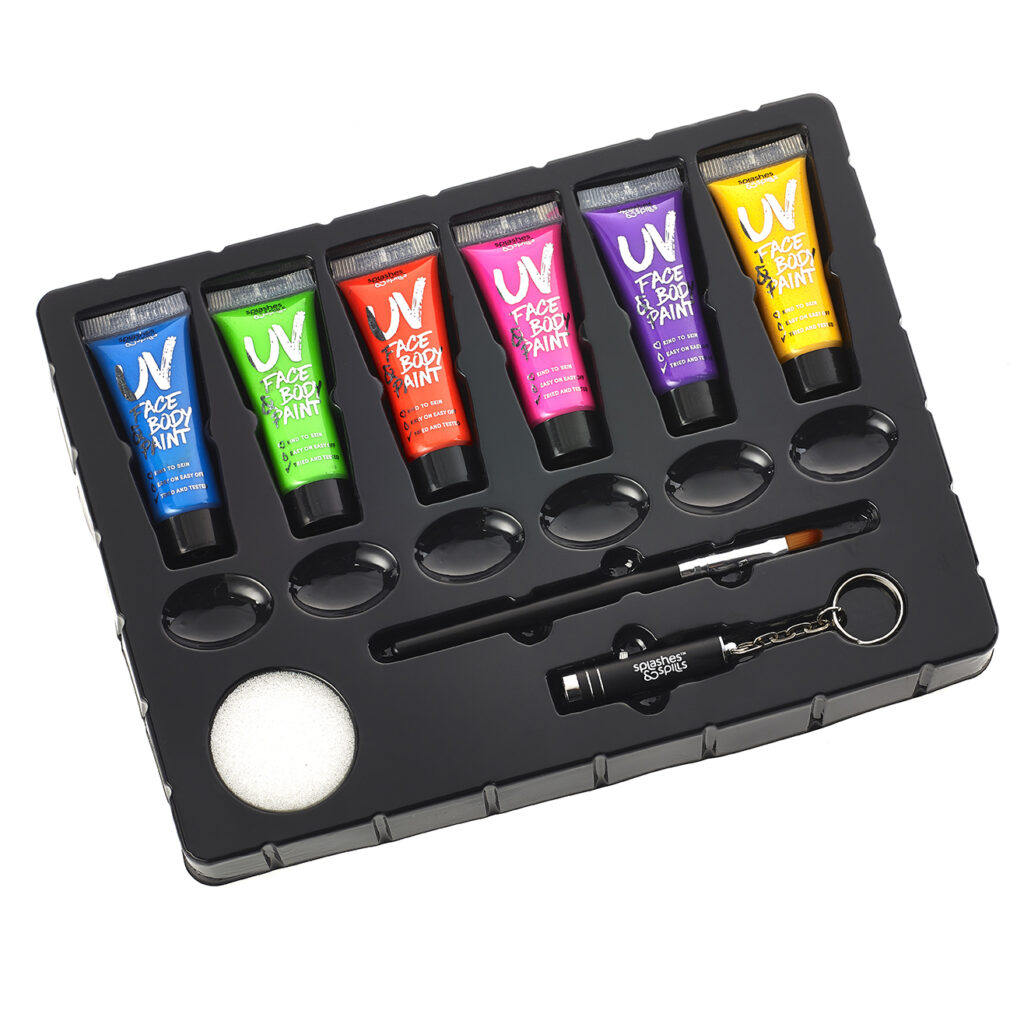 10ml UV Face & Body Paint Boxset