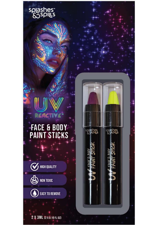 UV Reactive Face + Body Paint Sticks