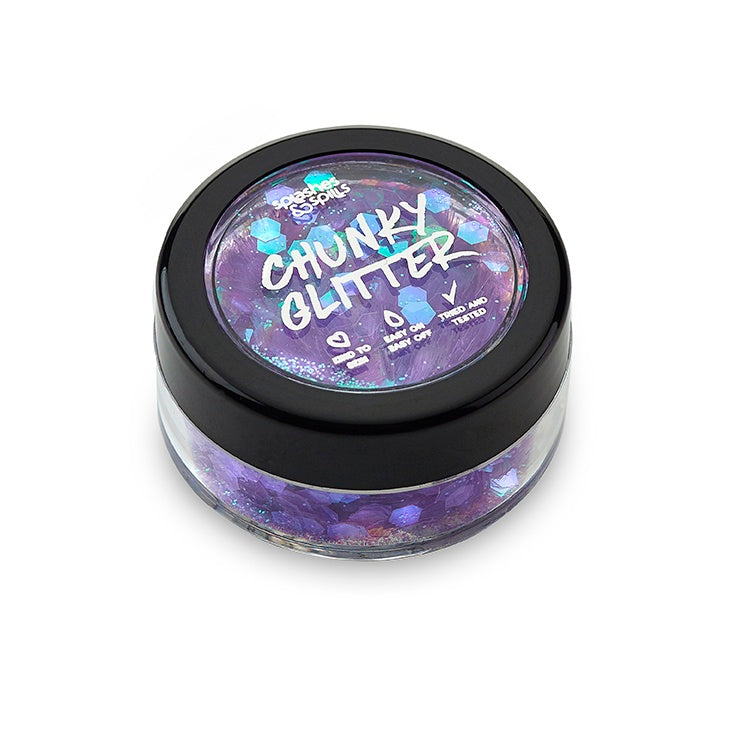 Iridescent Chunky Glitter Pink