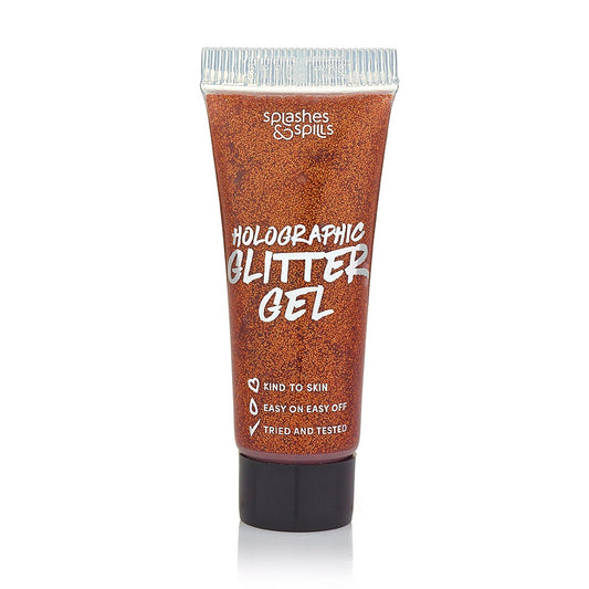 Holographic Glitter Gel Orange
