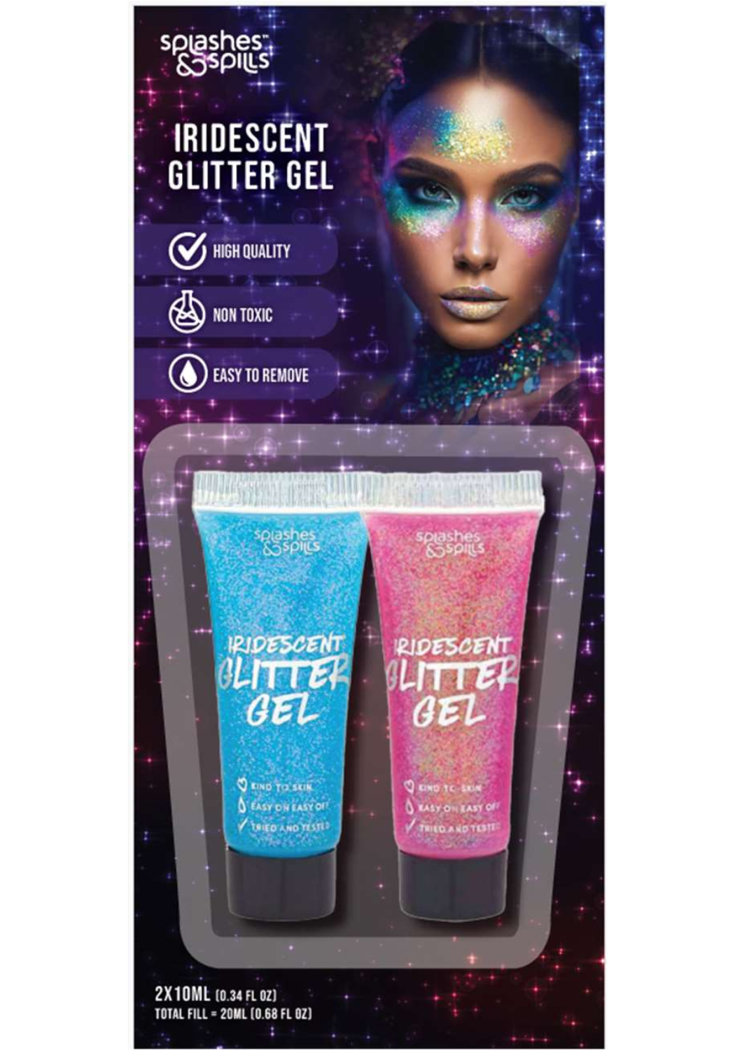 Iridescent Glitter Gel