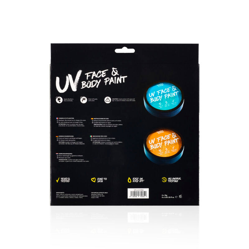 Pro UV Face & Body Cake Paint Boxset