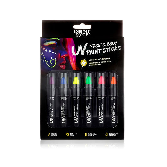 UV Face & Body Paint Stick Boxset