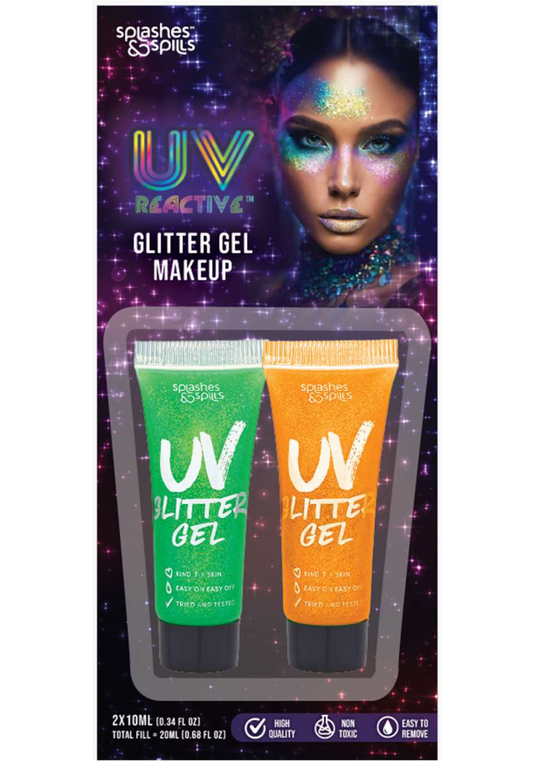Glitter Gel Makeup by Splashes and Spills
